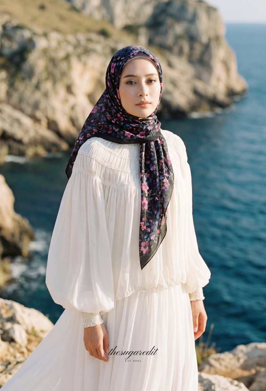 TSE Grace Collection Japanese Voile Square In Dreamy