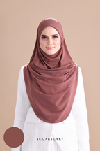Iris Slip On Plain Hijab (Brick)