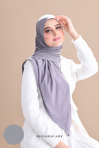 Claudia Triangle Style (Semi Instant Hijab) (AshGray)