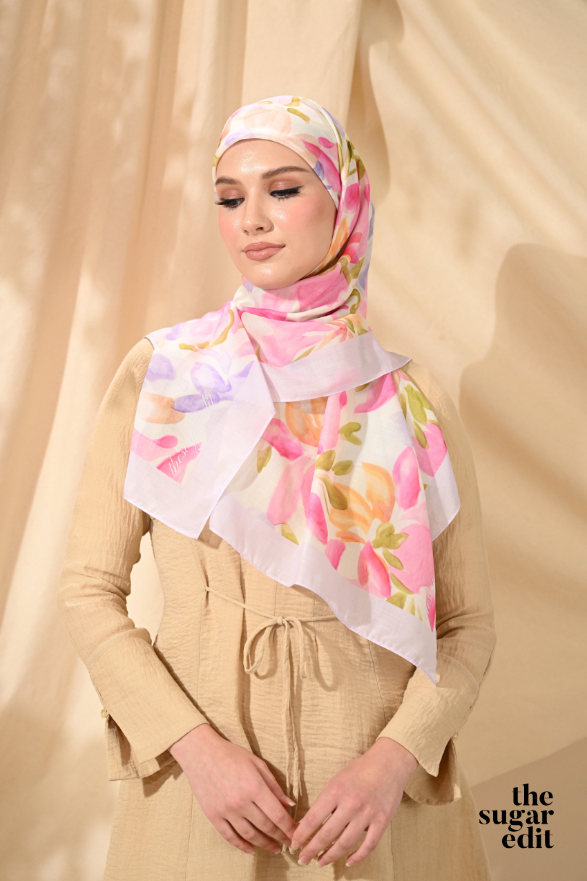 YES Defect THESUGAREDIT Jasmine Collection French Cotton Bawal ( GLORIOUS -F3)