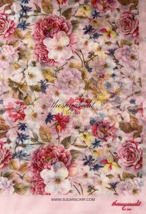 TSE BloomInvitation Japanese Cotton Voile Square - Lana