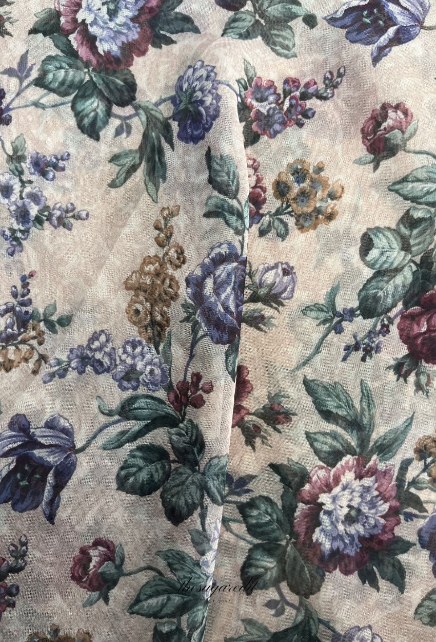 TSE BloomInvitation Japanese Cotton Voile Square MissTyra