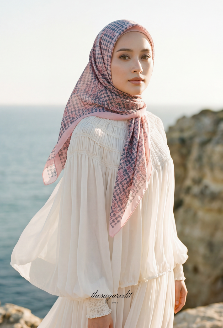 TSE Grace Collection Japanese Voile Square In Fresh