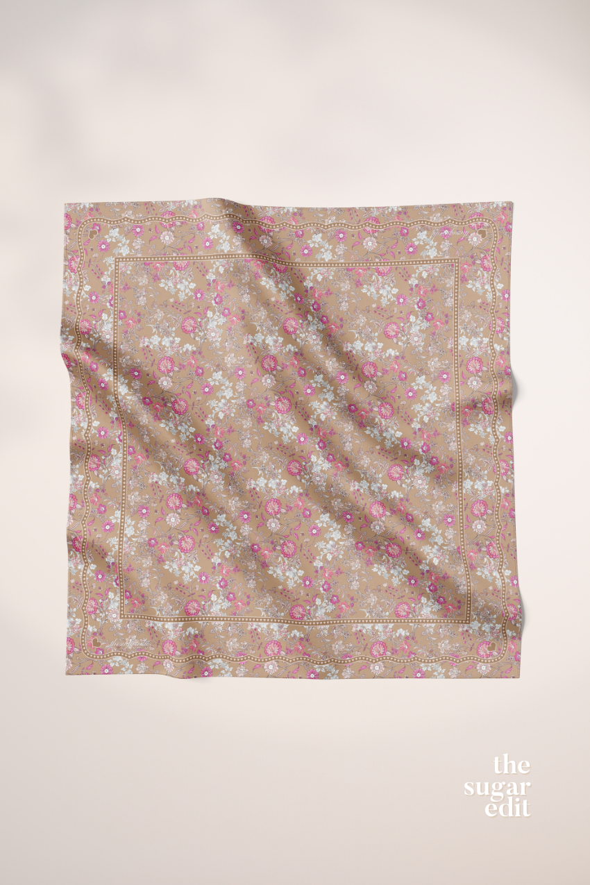YES DEFECT - THESUGAREDIT Petal Whimsy Japanese Cotton Voile In (Always Been You)
