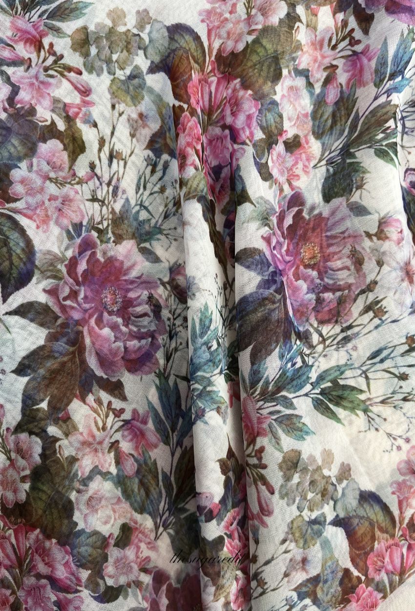 TSE BloomInvitation Japanese Cotton Voile Square MissPosy