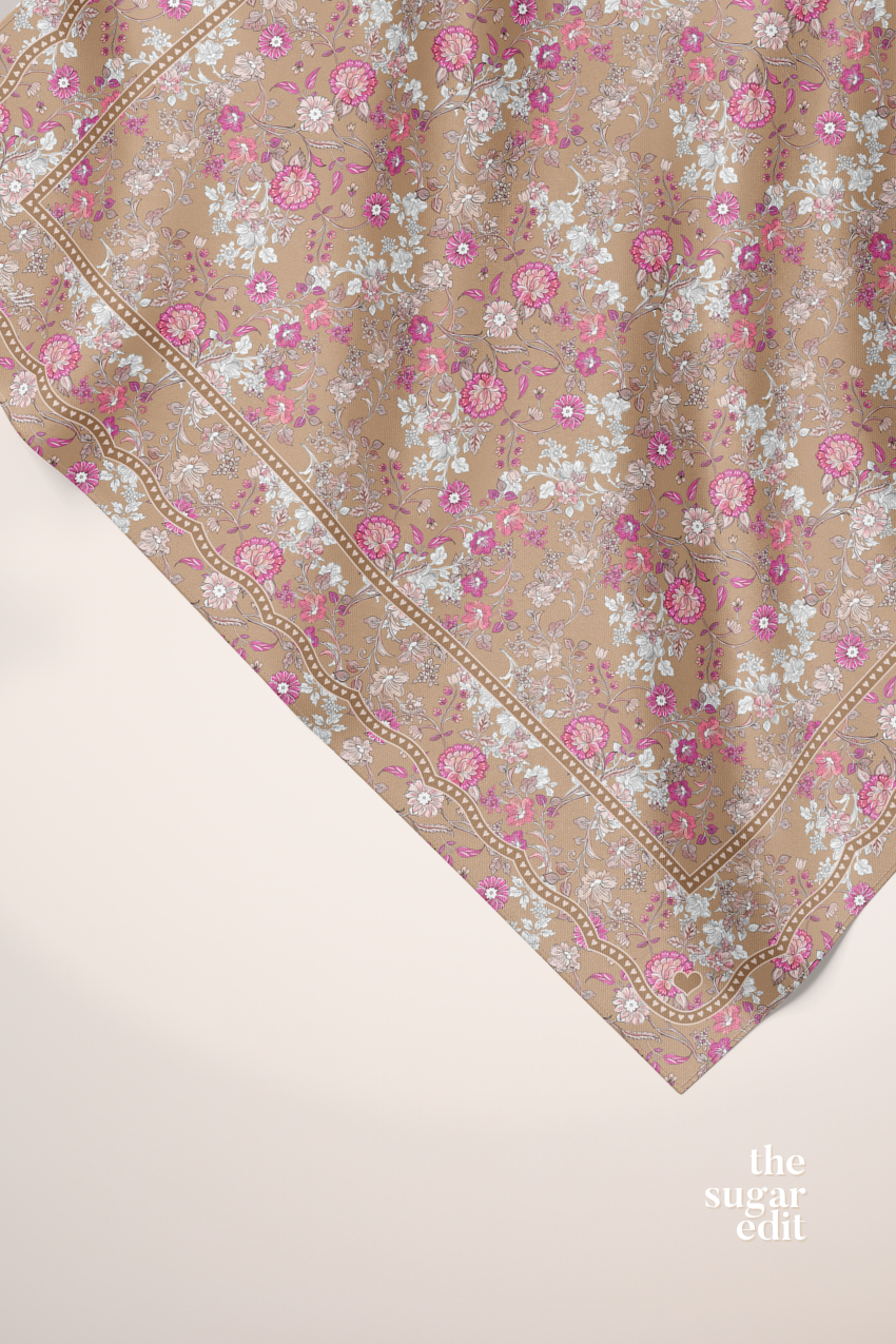 YES DEFECT - THESUGAREDIT Petal Whimsy Japanese Cotton Voile In (Always Been You)