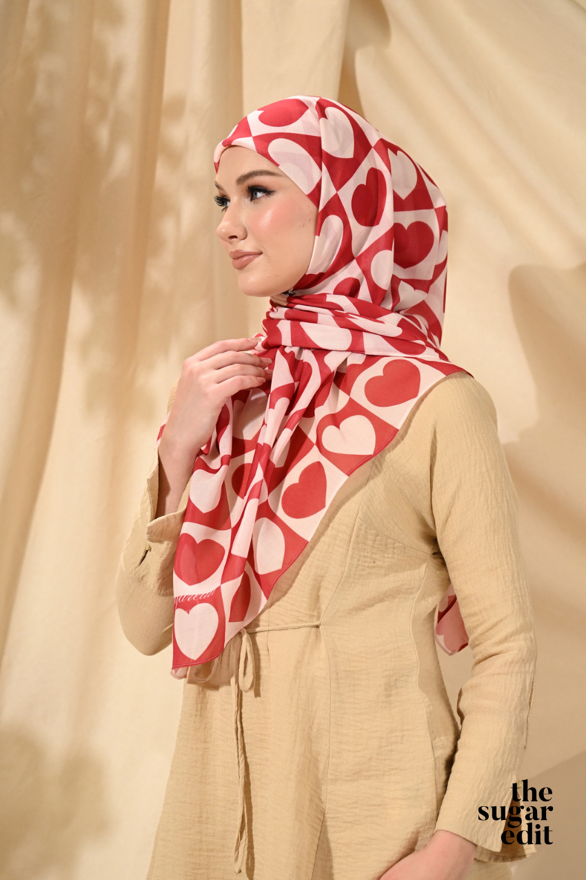 THESUGAREDIT Heart Edit Vol 1 French Silk Cotton Bawal ( TRUE LOVE )