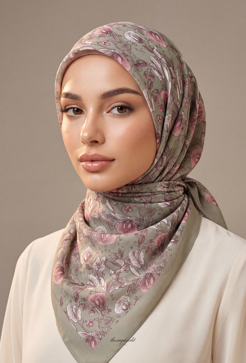 TSE Mod Japanese Cotton Voile Square In Giselle