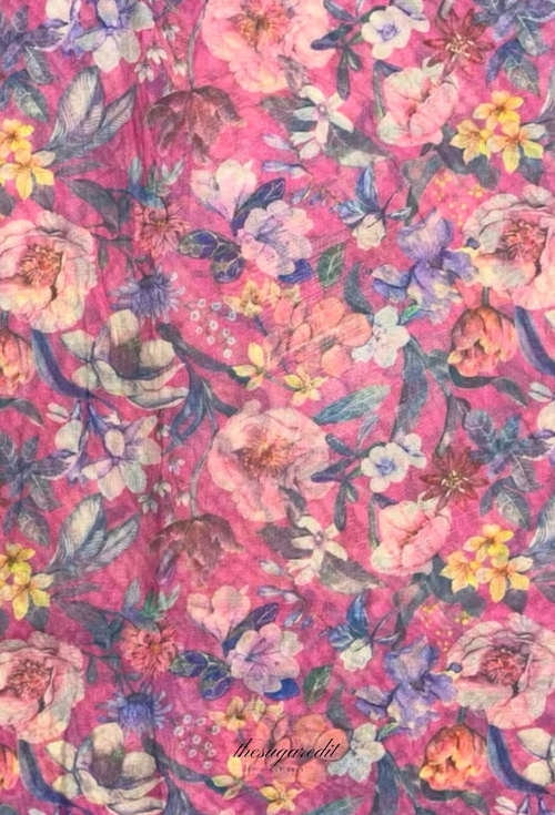 TSE BloomInvitation Japanese Cotton Voile Square - Lerins