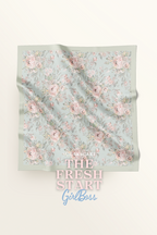 ( Square ) The Fresh Start Matte Satin Silk Scarf ( GIRL BOSS )