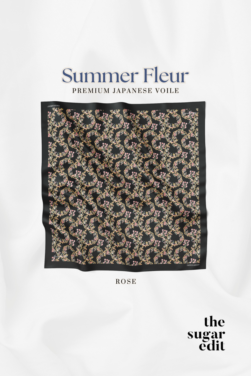 YES THESUGAREDIT Summer-Fleur Series Premium Japanese Voile ( Rose )