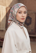 Eid Classy 2026 Scarves Mixed Satin Square in BloomAmoura
