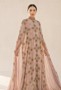 Cleopatra Crystal Beads Drape In Dusty Pink
