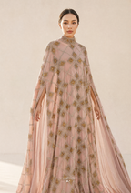 Cleopatra Crystal Beads Drape In Dusty Pink