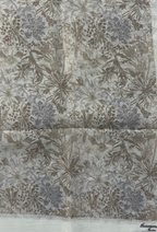TSE Bloom JapaneseOsaka 47Inch Cotton Voile Square -Gizel (Gray)