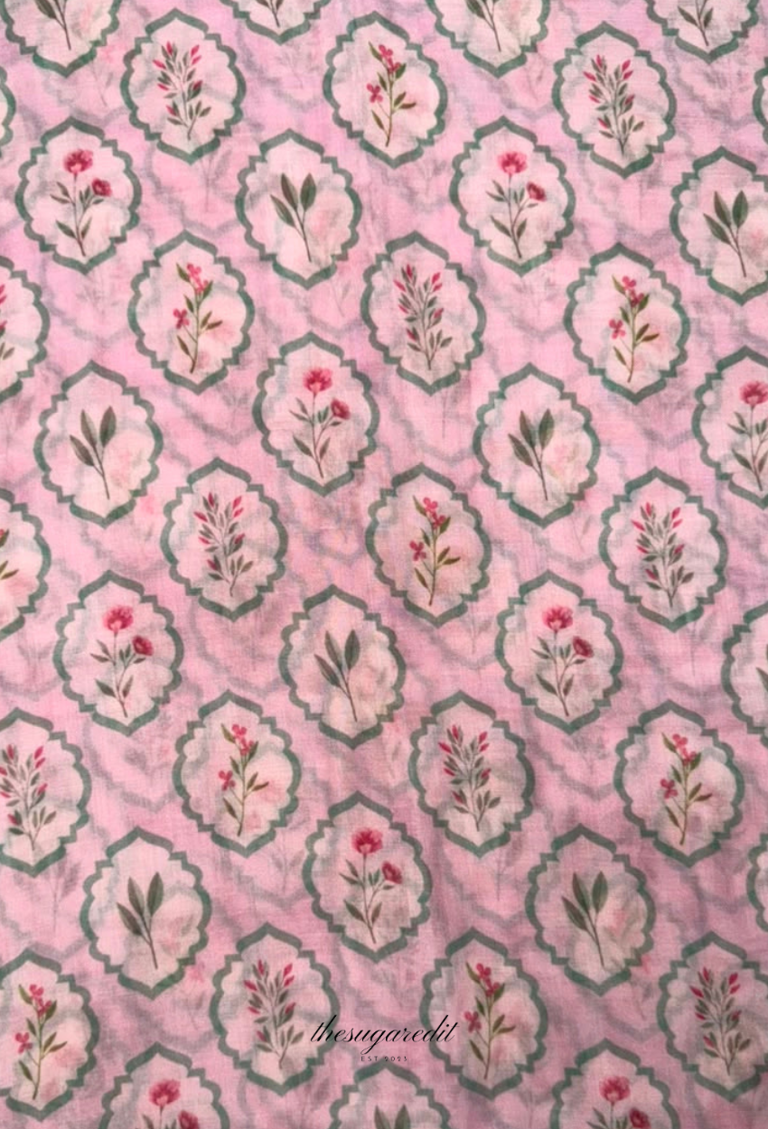 TSE BloomInvitation Japanese Cotton Voile Square - Azores
