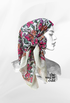 TSE December Serenity Japanese Voile Square In Light Garden