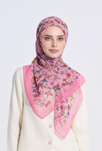YES ( Japanese Voile Square Scarf ) Girl Boss ( Chill ) 45 inch