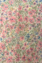 TSE BloomInvitation Japanese Cotton Voile Square - Doha