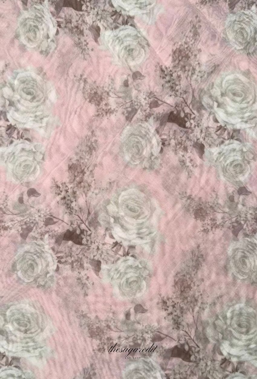 TSE BloomInvitation Japanese Cotton Voile Square -  Piccadaly