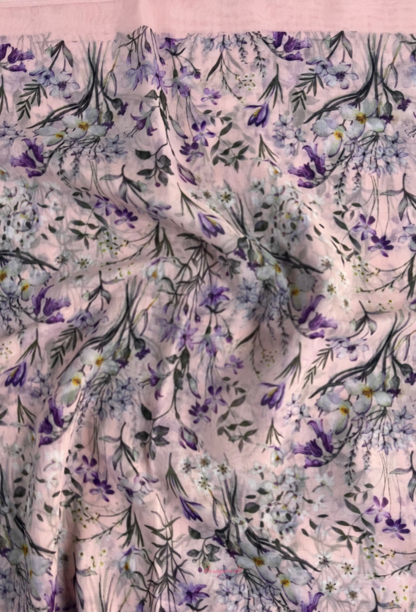 TSE BloomInvitation Japanese Cotton Voile Square - Florelle