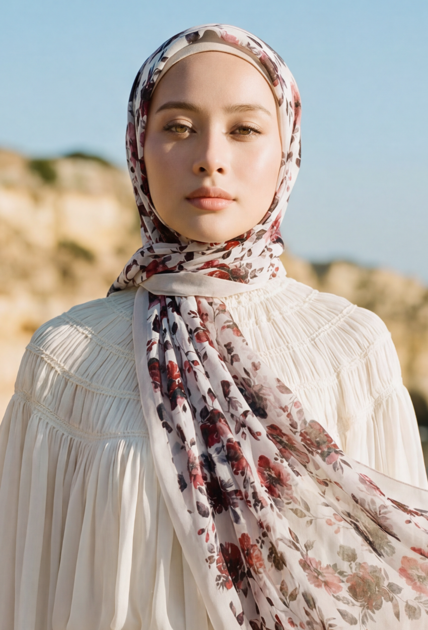 TSE Grace Collection Japanese Voile Square In Visionary