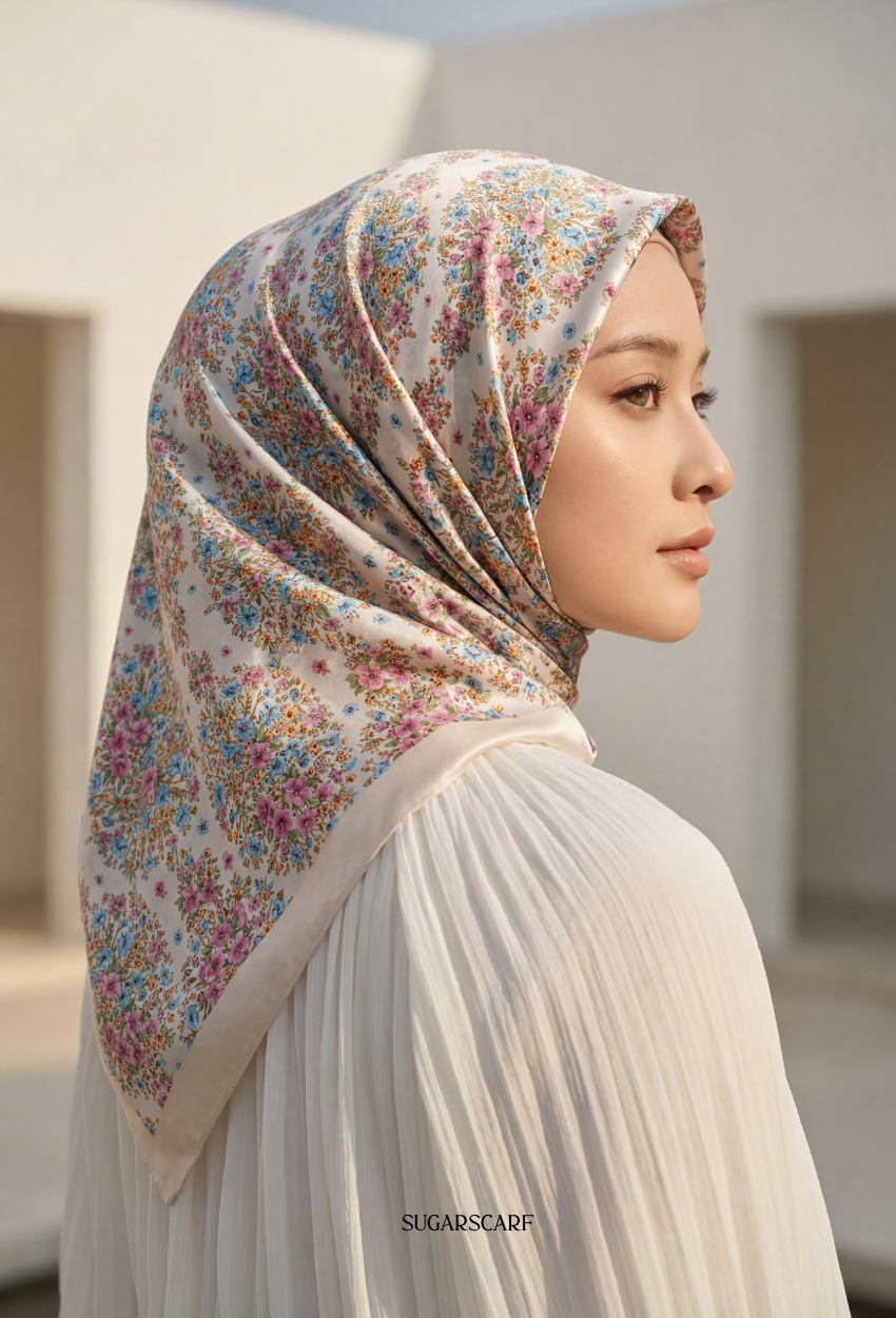 FallInLove Scarves Mixed Satin Square in Railey
