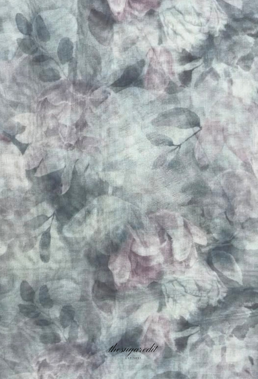 TSE BloomInvitation Japanese Cotton Voile Square  - NewCastle