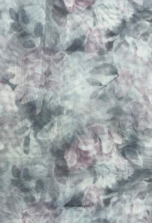 TSE BloomInvitation Japanese Cotton Voile Square  - NewCastle