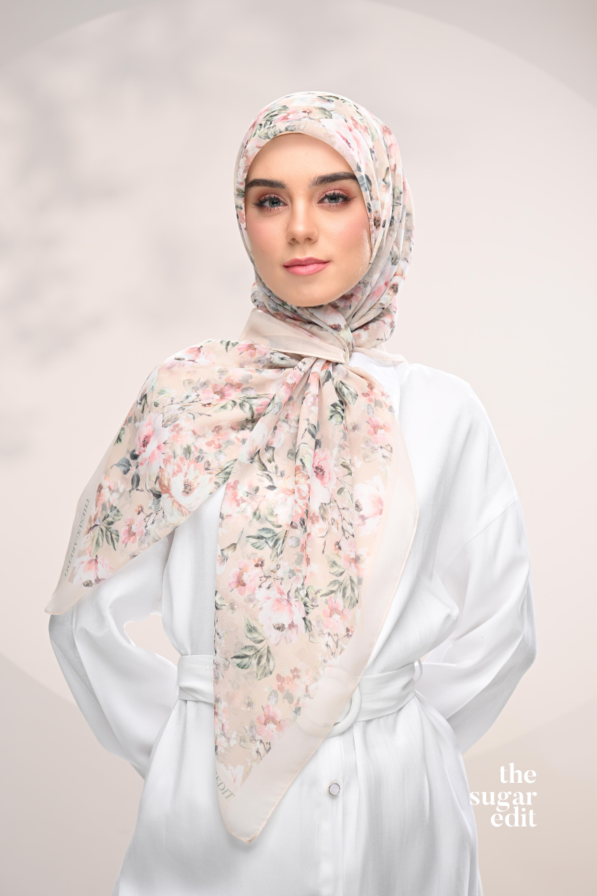 YES DEFECT - THESUGAREDIT Blooming Japanese Cotton Voile In ( Lush )