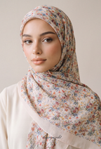 TSE BloomInvitation Japanese Cotton Voile Square - Marais