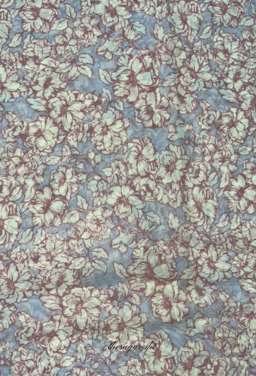 TSE BloomInvitation Japanese Cotton Voile Square - Adare