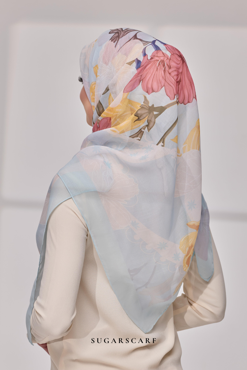 YES ( Japanese Voile Vol2 Square Scarf ) Riang Raya in ( BERSERI )