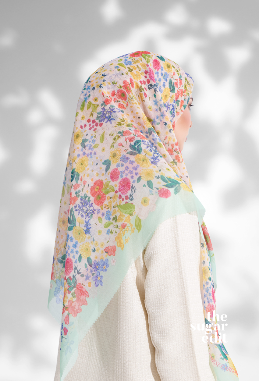 YES DEFECT - ( THESUGAREDIT Bella Blooming JapanCottonVoile In  ( CLAIRE DE LUNE )