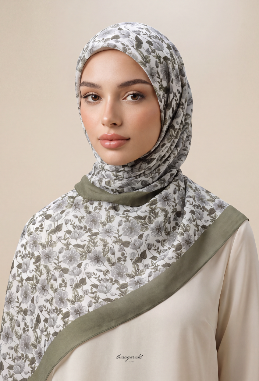 TSE BloomInvitation Japanese Cotton Voile Square - Marakesh