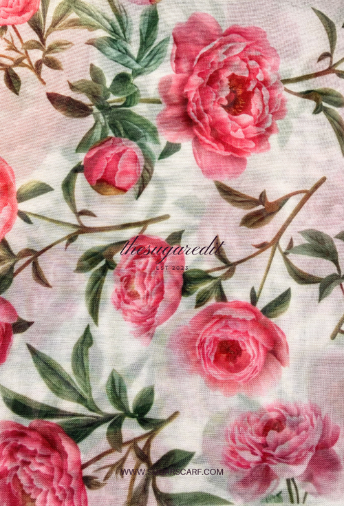 TSE BloomInvitation Japanese Cotton Voile Square - London