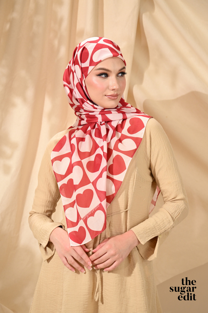 THESUGAREDIT Heart Edit Vol 1 French Silk Cotton Bawal ( TRUE LOVE )