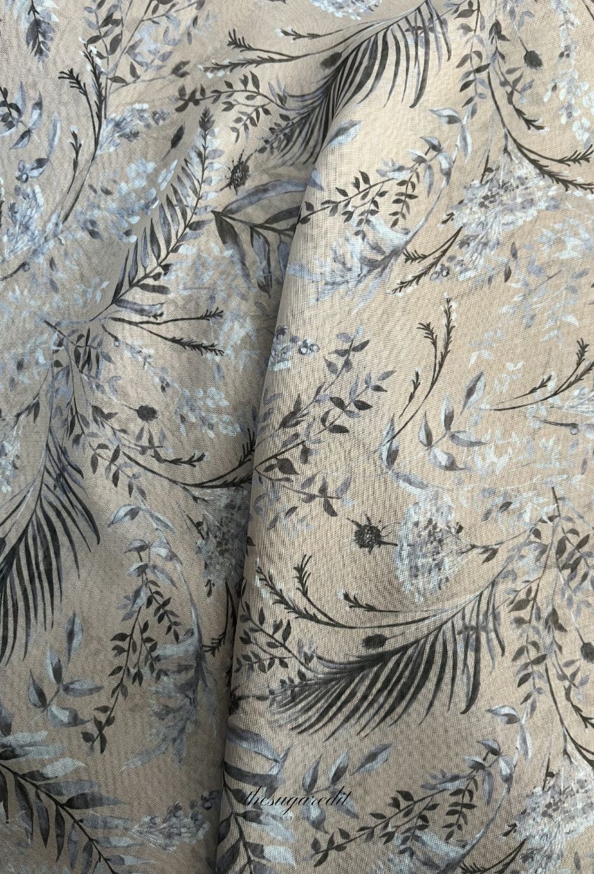 TSE BloomInvitation Japanese Cotton Voile Square LadyAnya