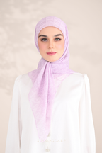 YES DEFECT - ( Square ) SSMonogramJP Voile in ( Soft Liliac )