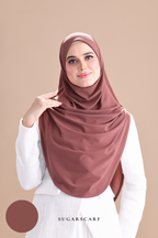 Iris Slip On Plain Hijab (Brick)