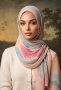 Fall In Love Wide Ultra Fine Pleated Shawl Ironless · in Clara