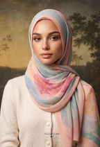Fall In Love Wide Ultra Fine Pleated Shawl Ironless · in Clara