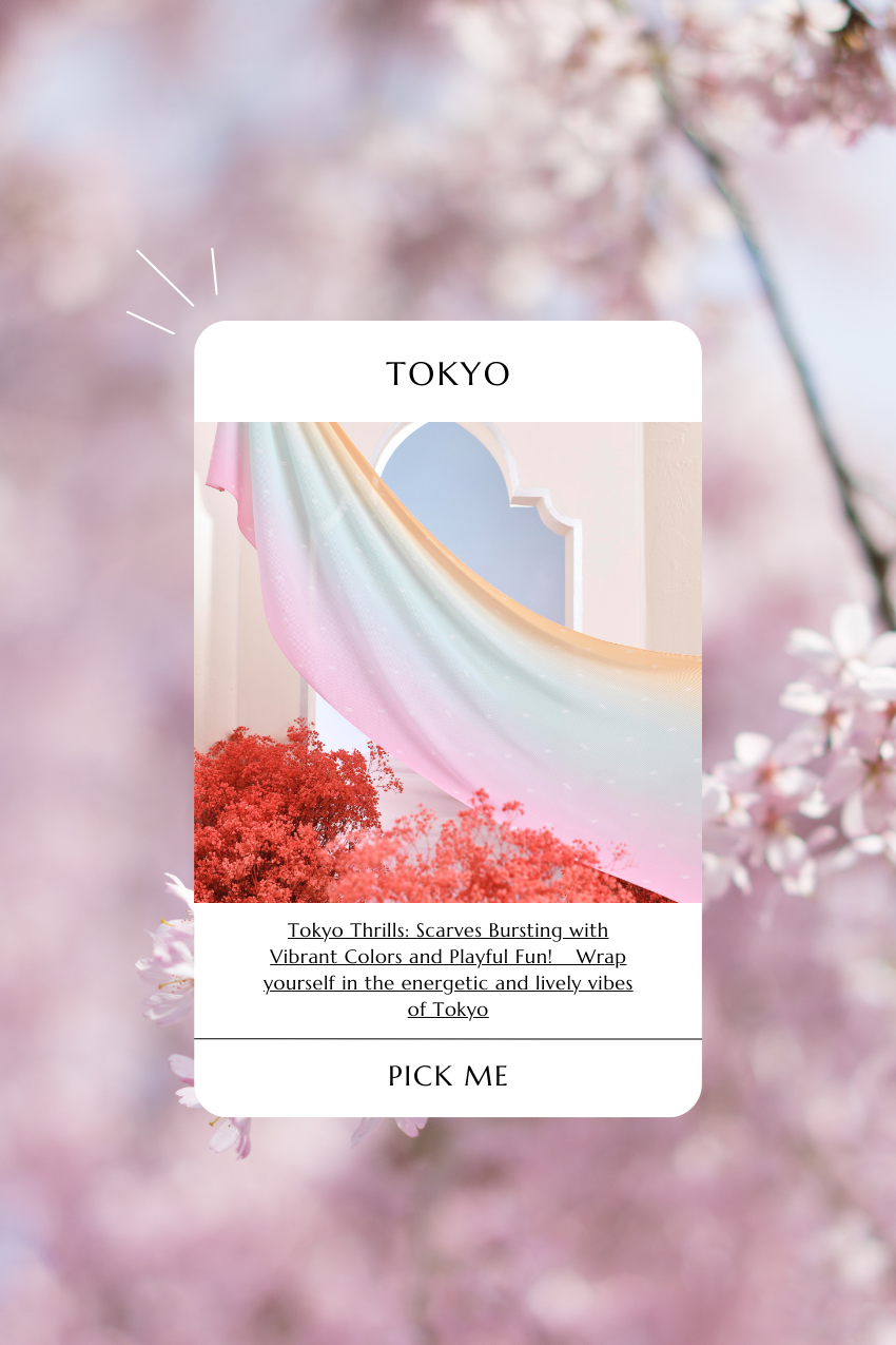 (SAMPLE) OmbreMonogram Pleated Shawl in Tokyo