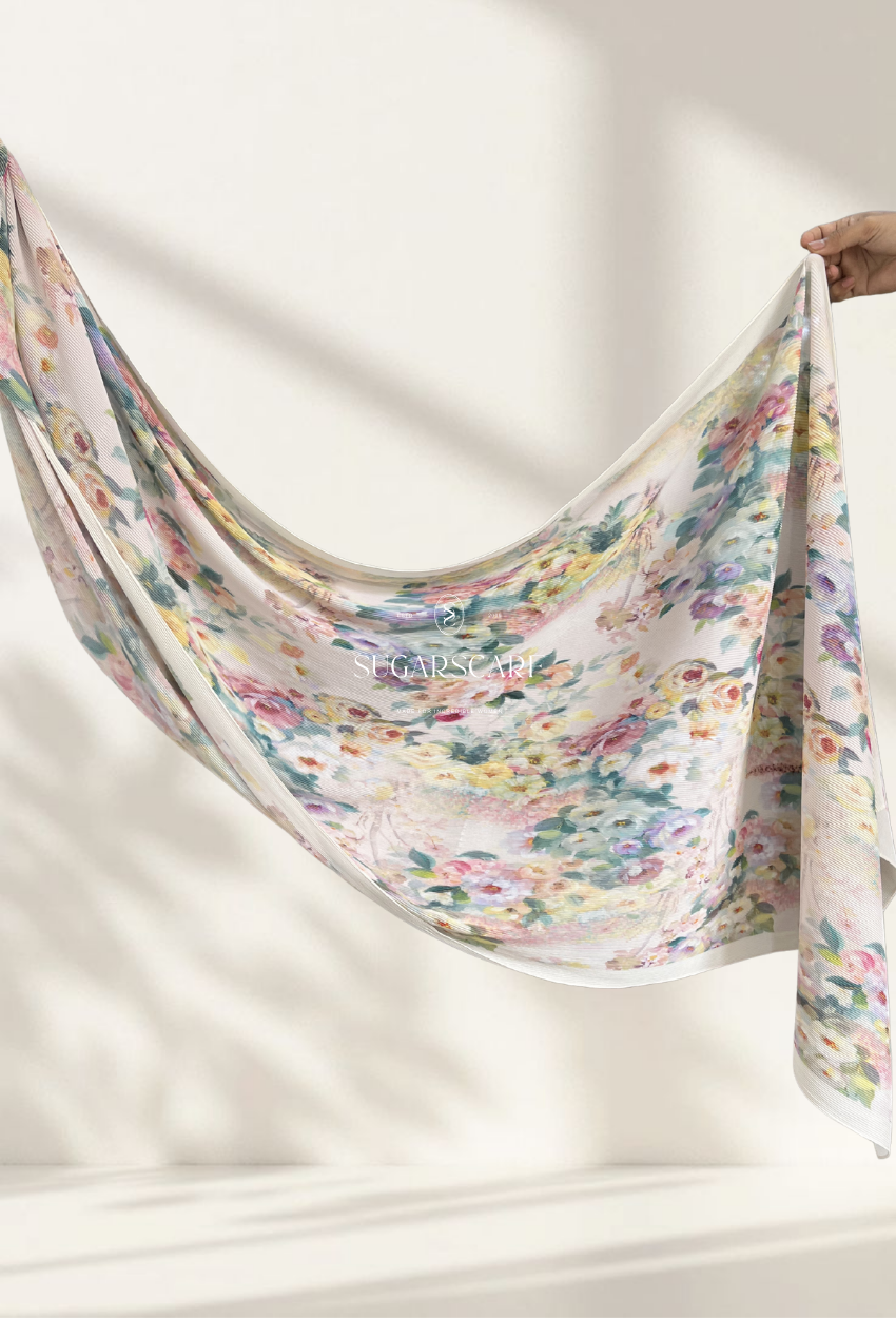 Fall In Love Wide Ultra Fine Pleated Shawl Ironless · in Andrea