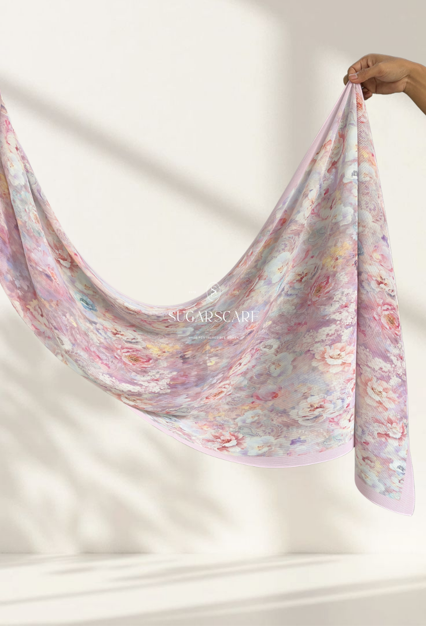 Fall In Love Wide Ultra Fine Pleated Shawl Ironless · in Julie