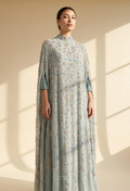 Angeline Crystal Beads Drape In DustyBlue-Green