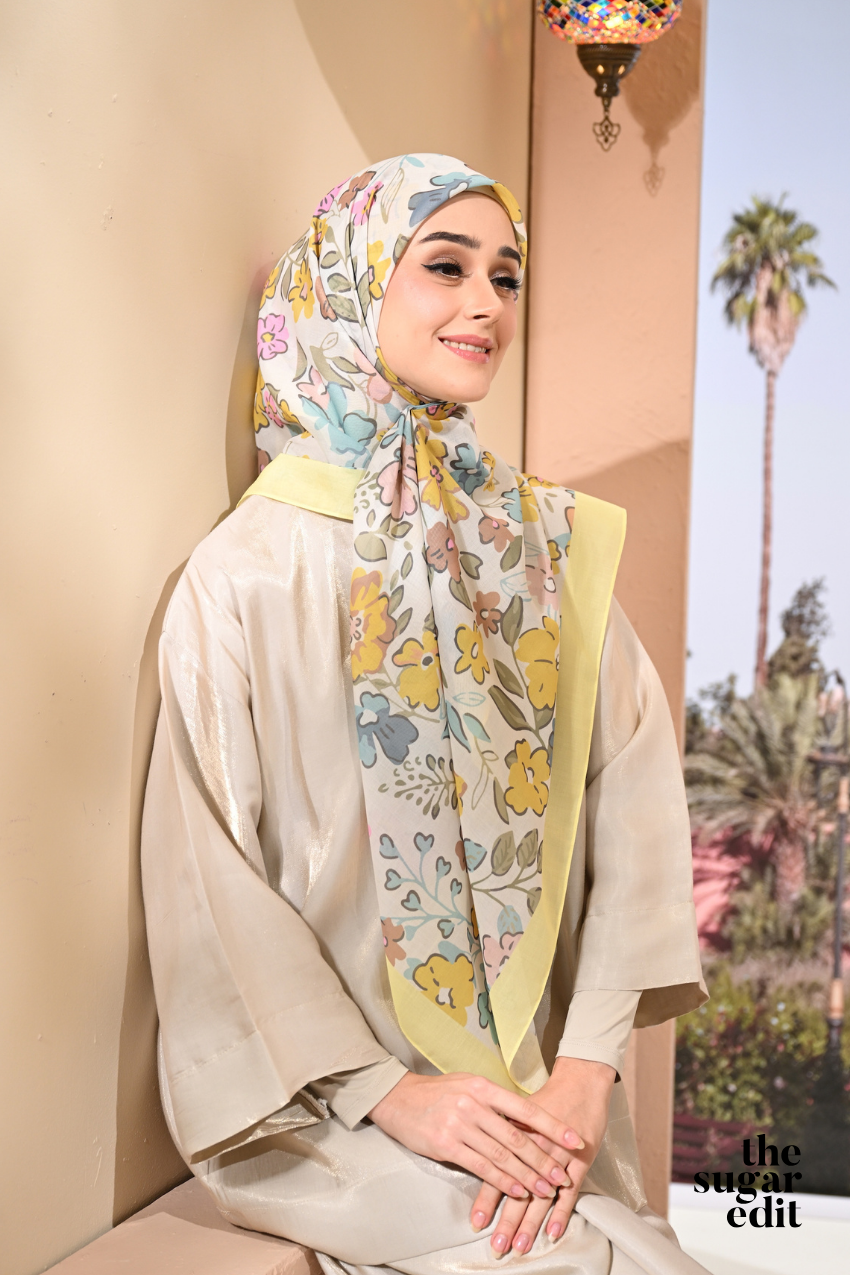 YES THESUGAREDIT Jasmine Collection French Cotton Bawal ( ENCHANTING )