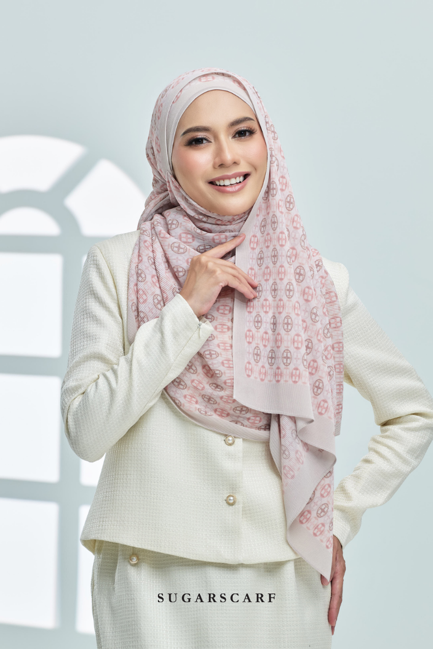 ( Full Wide Pleats Shawl ) Girl Boss ( Good Time )