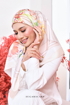 ( AS-IS ) Garden of Hurrem Bloom Mixed Silk Satin Square in ELYA