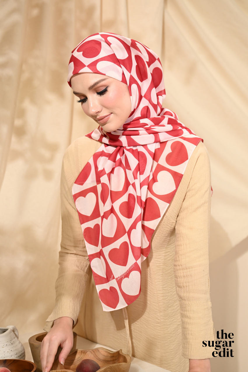 THESUGAREDIT Heart Edit Vol 1 French Silk Cotton Bawal ( TRUE LOVE )